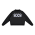 Striped Letter Mock-Neck Sweatshirt - South by Sea