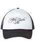 Cursive Alpha Epsilon Phi Black Trucker Hat