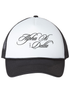 Cursive Alpha Xi Delta Black Trucker Hat