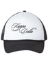 Cursive Kappa Delta Black Trucker Hat
