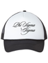 Cursive Phi Sigma Sigma Black Trucker Hat