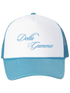 Cursive Delta Gamma Blue Trucker Hat