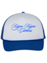 Cursive Kappa Kappa Gamma Blue Trucker Hat