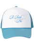 Cursive Pi Beta Phi Blue Trucker Hat