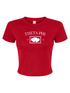 Double Heart Crop Tee- Theta Phi Alpha