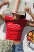 Motto Crop Tee- Alpha Chi Omega