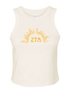 Sunburst Crop Tank- Zeta Tau Alpha