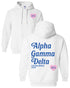 Simple Heart Hoodie - Alpha Gamma Delta