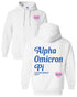 Simple Heart Hoodie - Alpha Omicron Pi