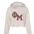 Slant Cheetah Phi Mu Cropped Hoodie