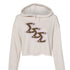 Slant Cheetah Sigma Sigma Sigma Cropped Hoodie
