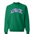 Striped Alpha Chi Omega Crewneck