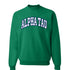 Striped Alpha Sigma Tau Crewneck
