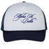 Cursive Alpha Xi Delta Navy Trucker Hat