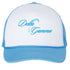 Cursive Delta Gamma Blue Trucker Hat