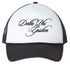 Cursive Delta Phi Epsilon Black Trucker Hat
