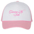 Cursive Gamma Phi Beta Pink Trucker Hat