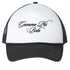 Cursive Gamma Phi Beta Black Trucker Hat