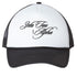 Cursive Zeta Tau Alpha Black Trucker Hat