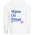 Simple Heart Hoodie - Alpha Chi Omega