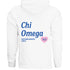 Simple Heart Hoodie - Chi Omega