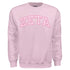 Pink Gingham Sweatshirt- Zeta Tau Alpha