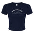 Motto Crop Tee- Delta Delta Delta