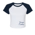 Georgia Southern Scripted Raglan Crop Tee