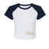 Toledo Scripted Raglan Crop Tee