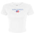 Gingham Flag Crop Tee - Alpha Xi Delta