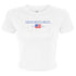 Gingham Flag Crop Tee - Delta Delta Delta