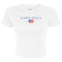 Gingham Flag Crop Tee - Kappa Delta