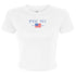 Gingham Flag Crop Tee - Phi Mu