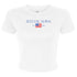 Gingham Flag Crop Tee - Zeta Tau Alpha