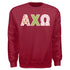 Patchwork Sweatshirt- Alpha Chi Omega