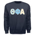 Patchwork Sweatshirt- Theta Phi Alpha