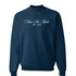 Elegant Script Sweatshirt- Theta Phi Alpha