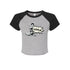 Retro Gal Little Raglan Crop Tee