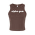 Retro Name Crop Tank - Alpha Gamma Delta