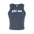 Retro Name Crop Tank - Phi Mu