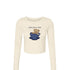 Fall Coffee Cropped Long Sleeve- Alpha Gamma Delta