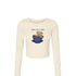 Fall Coffee Cropped Long Sleeve- Alpha Sigma Alpha