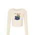 Fall Coffee Cropped Long Sleeve- Alpha Sigma Tau
